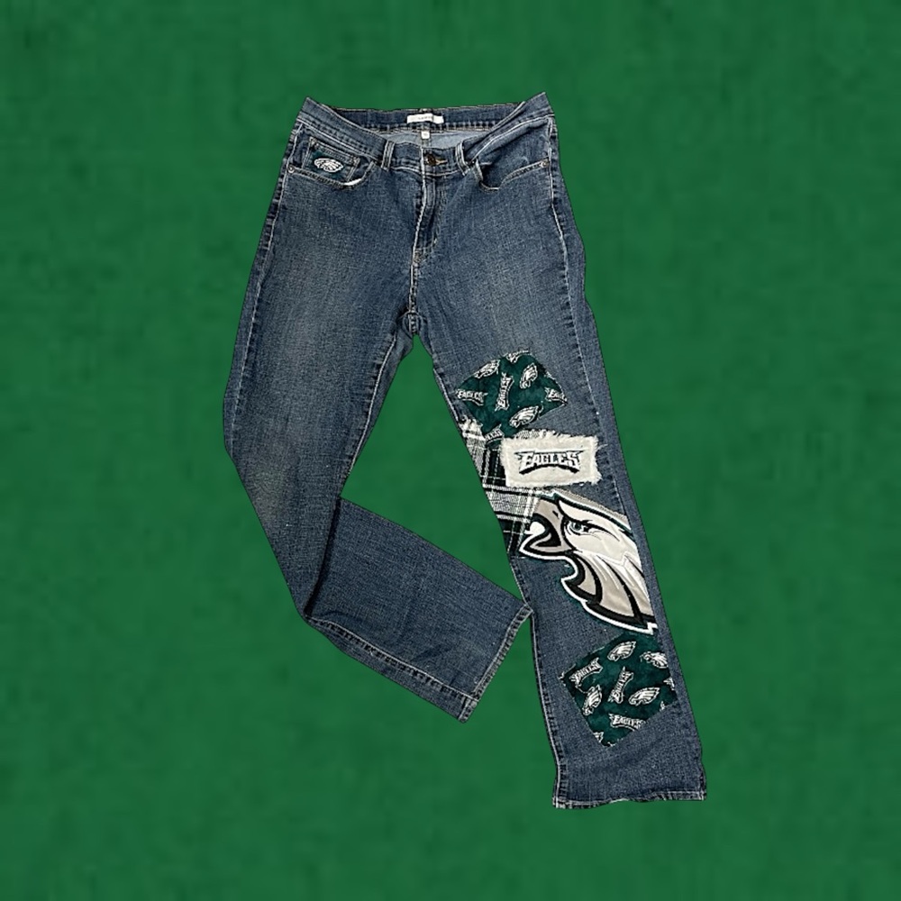 Philadelphia Eagles Jeans / NFL / Size 10 / Fly Eagles Fly
